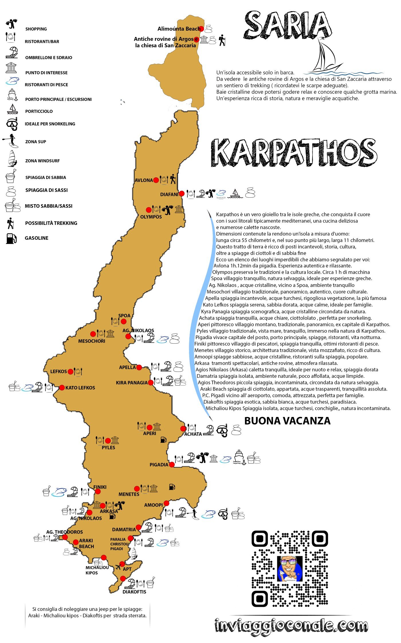 Mappa di Karpathos 2024