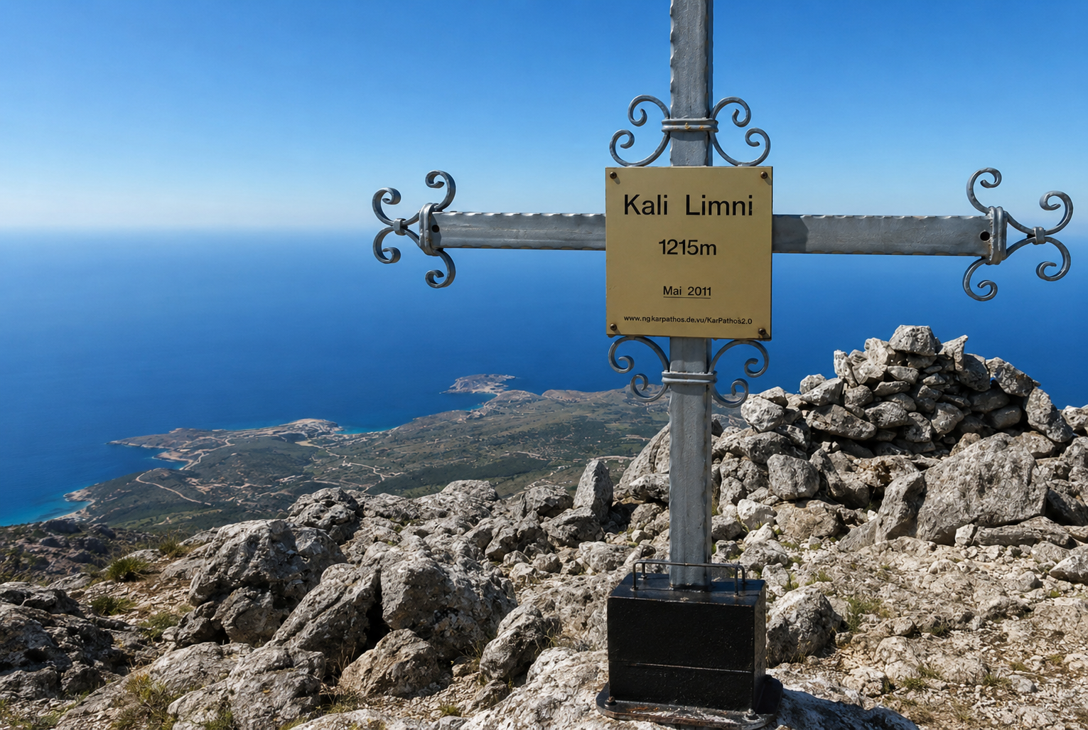 Vista dalla cima di Kali Limni, Karpathos