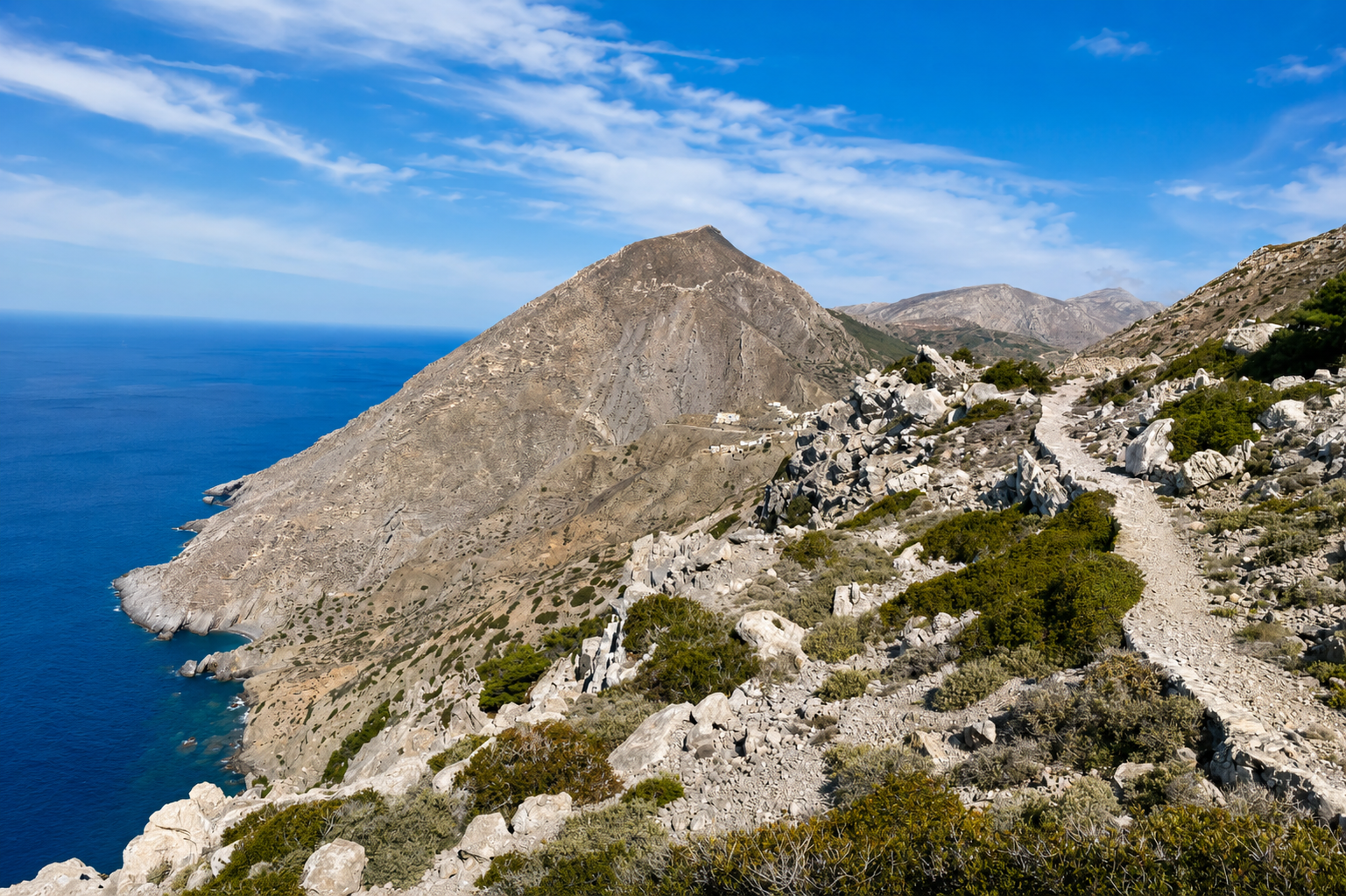 Sentiero tra Olympos e Spoa, Karpathos